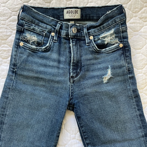 Agolde Sophie Cropped denim - Picture 2 of 8